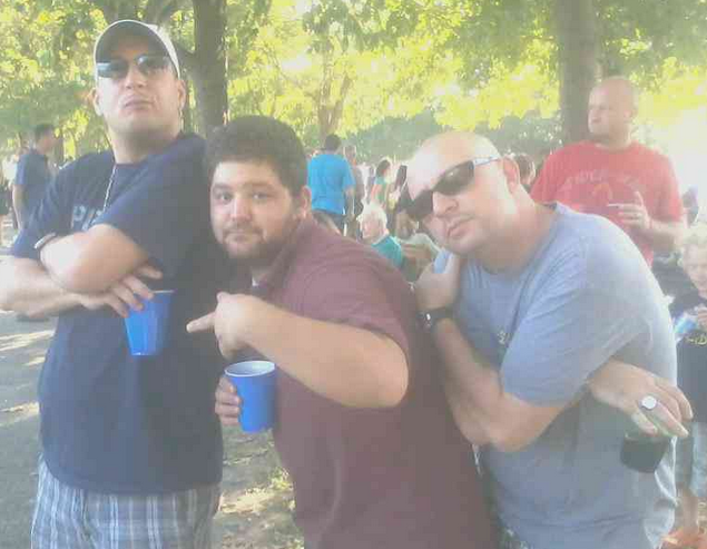 Hanging with my boys